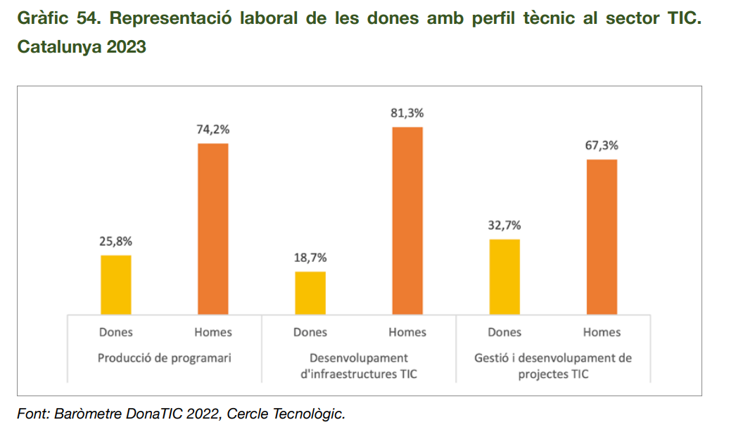 representacion laboral sector TIC genero